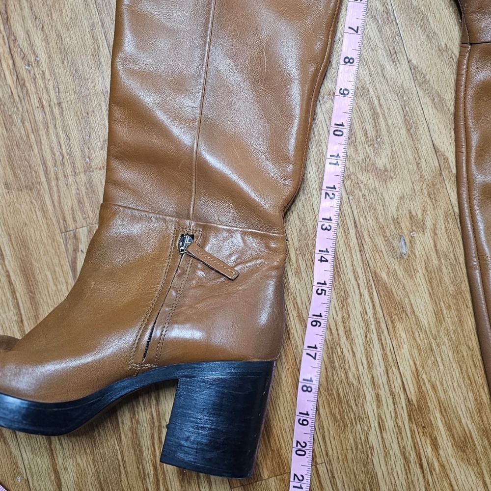 Zara Tan Over the Knee Boots - Picture 5 of 9